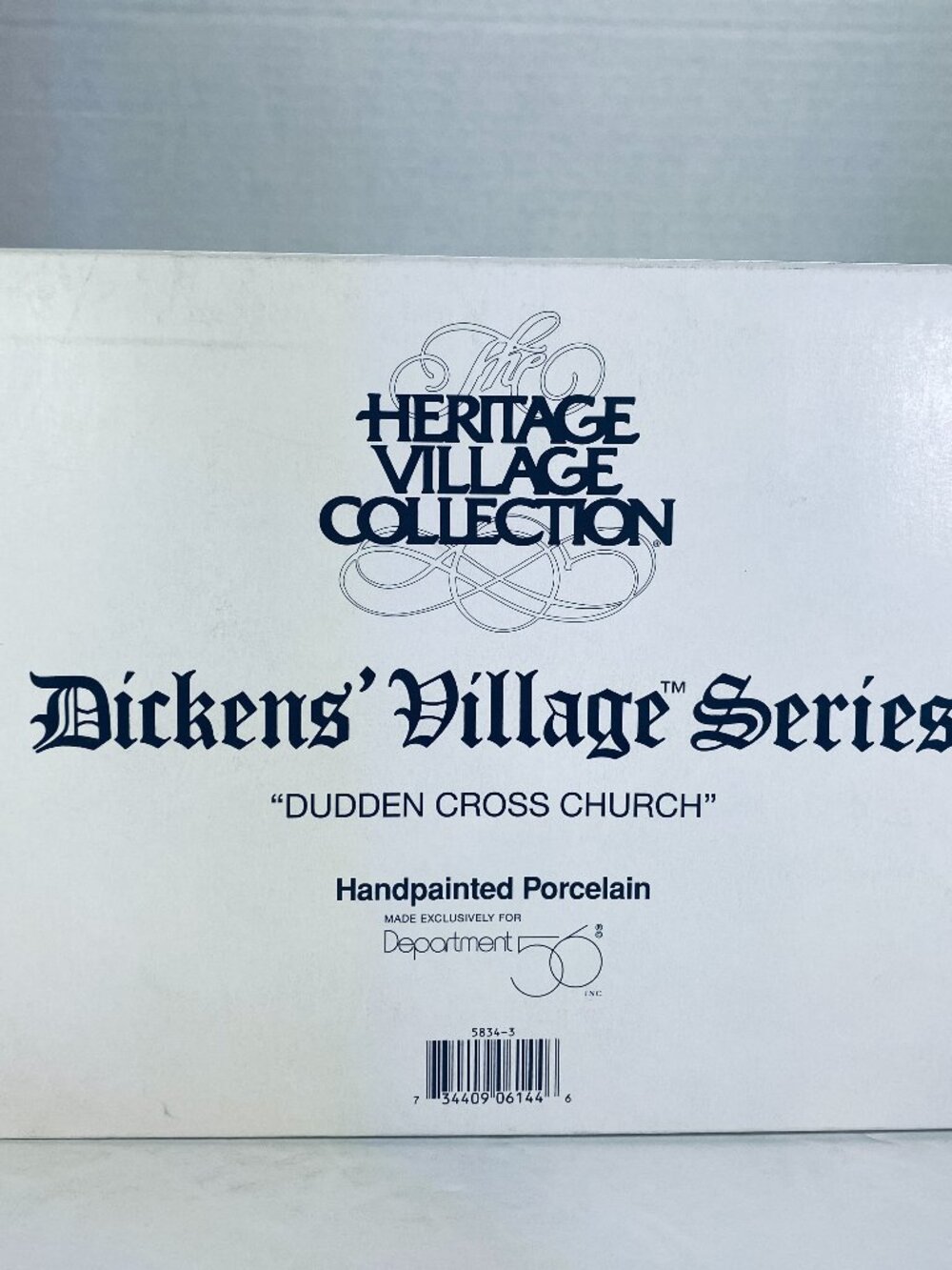 VNTG Dept 56 Dickens' Village Series Dudden Cross Church #58343 Complete EUC